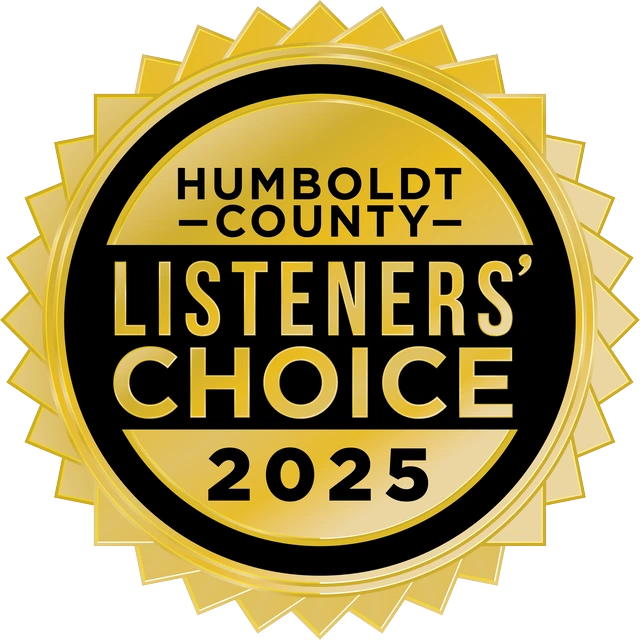Humboldt County Listeners' Choice 2025 gold winner seal